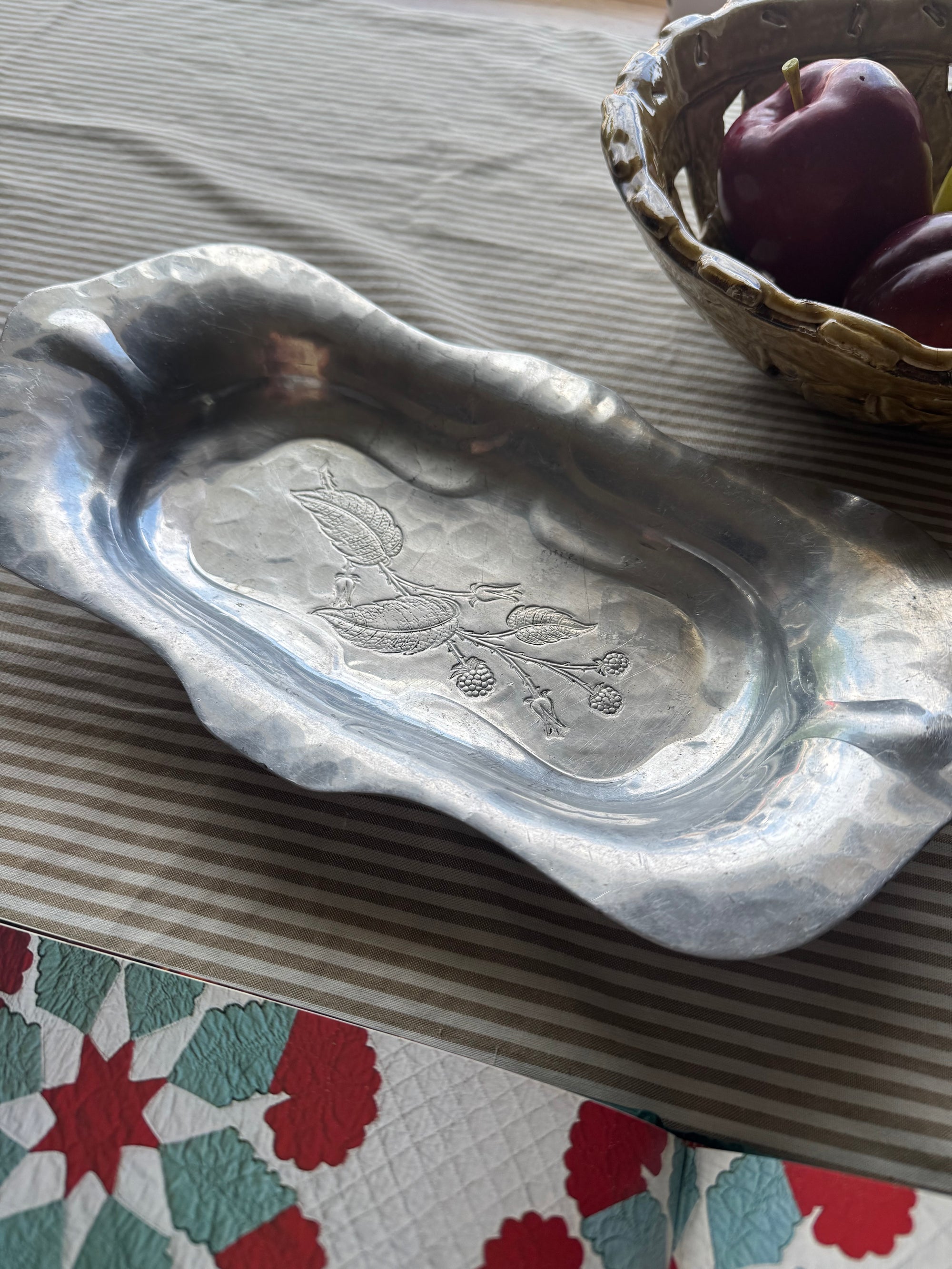 Vintage Wrought Farberware Aluminum Tray