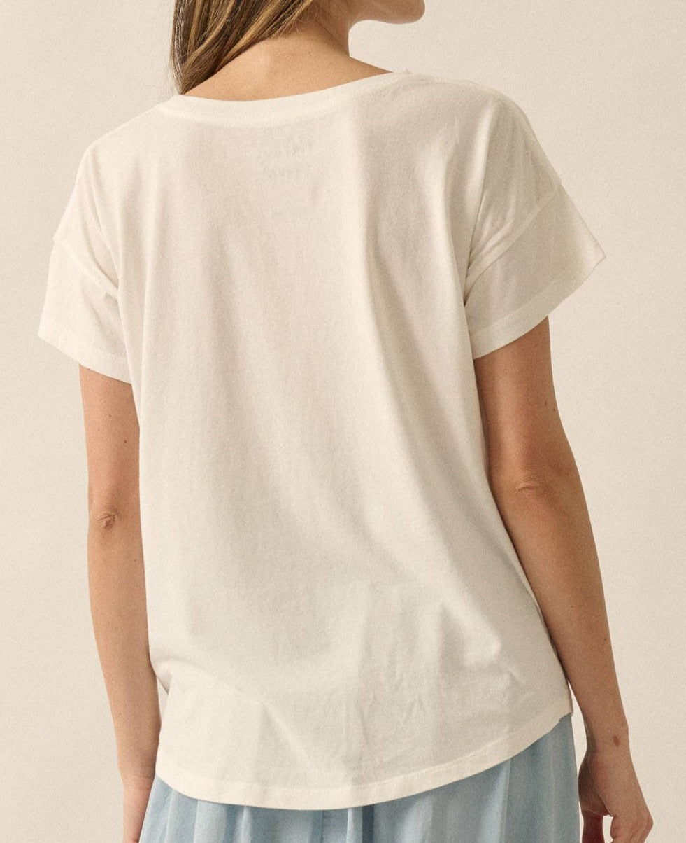 Drop-shoulder Graphic Tee