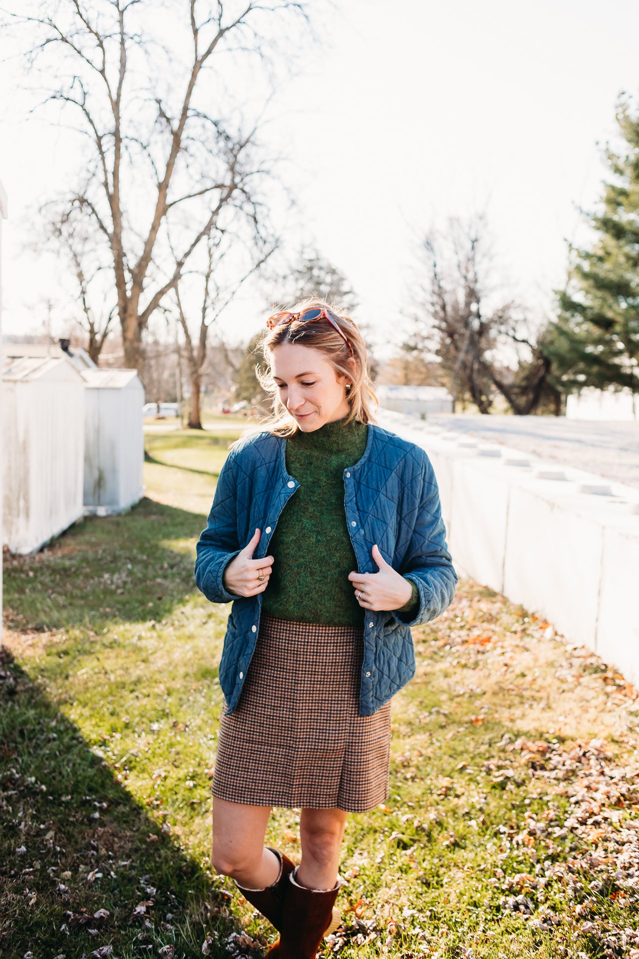 Quilted Denim Jacket