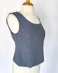 Vintage Dusty Blue Structured Tank | Size 10P