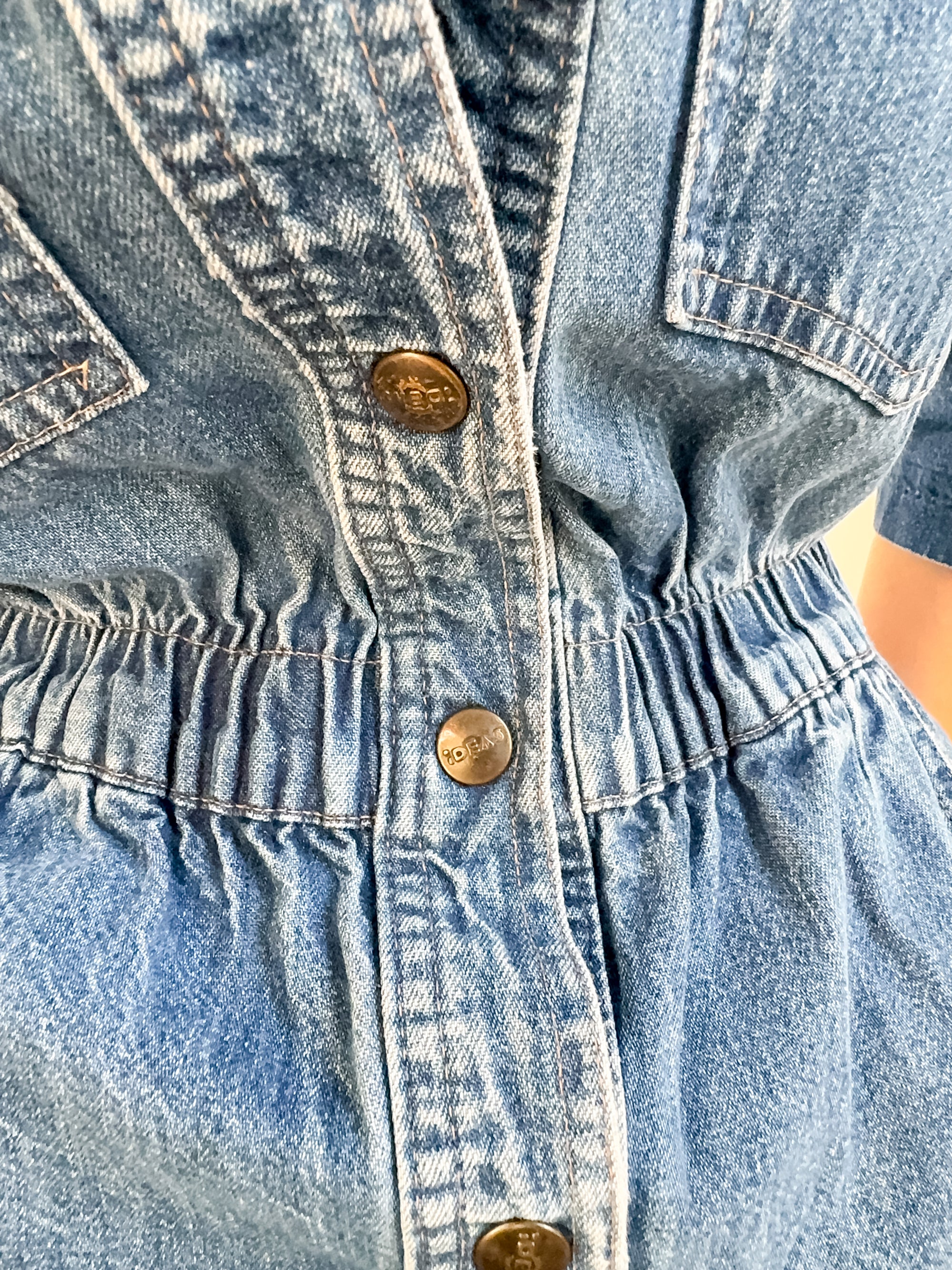 Vintage 80’s Utility Denim Jumpsuit | Size S/M