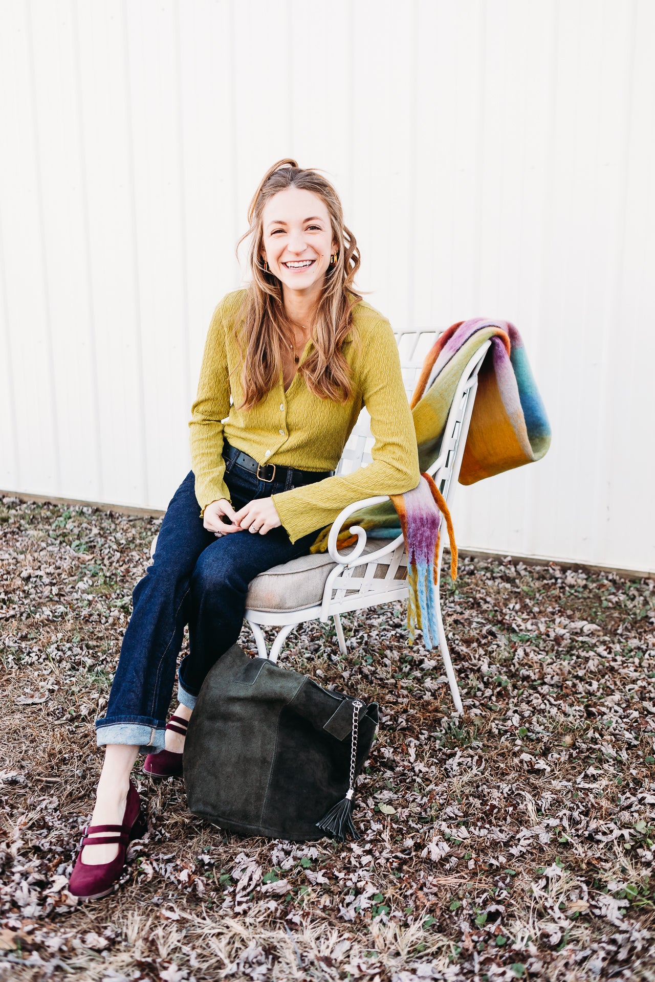Becca Collared Button Down Textured Knit Shirt