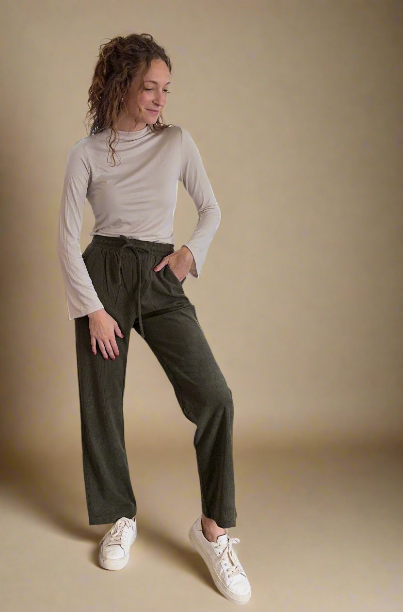 Kia Bamboo Mock Neck Top