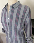 Preloved Cotton Striped Shirt | Size XL