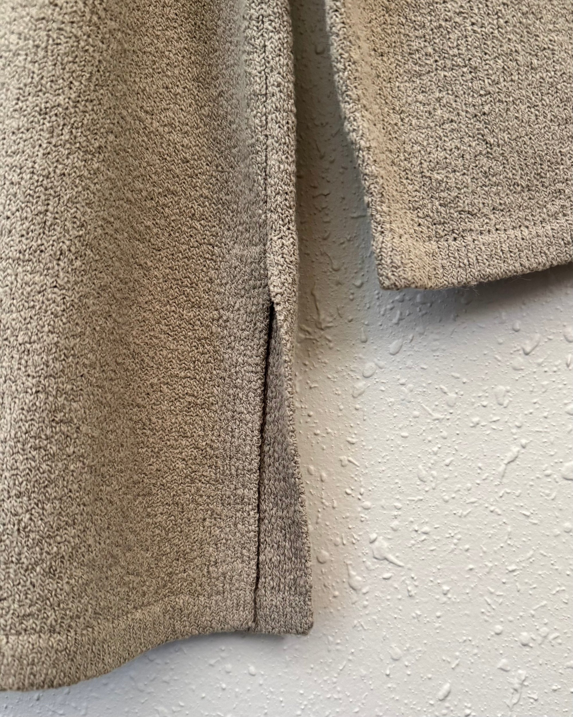 Vintage Oatmeal Textured Tunic Sweater | Size M