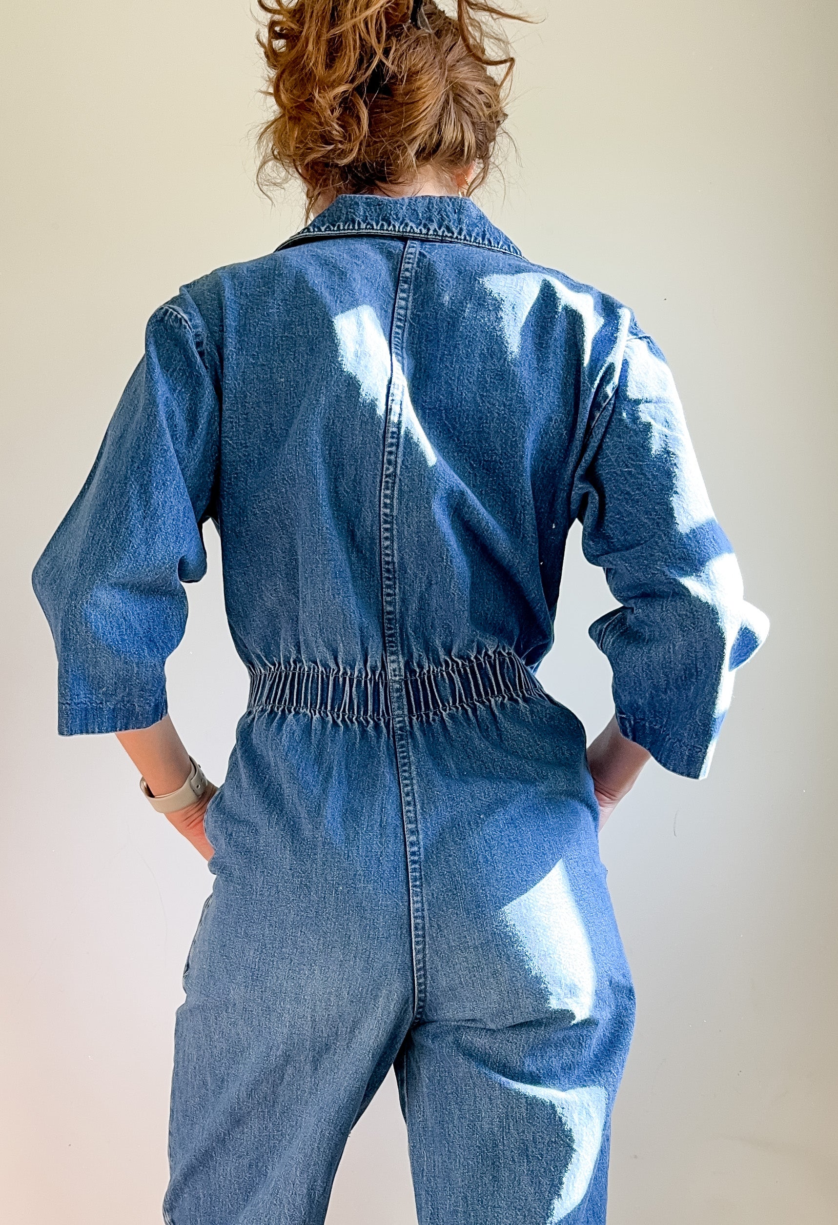 Vintage 80’s Utility Denim Jumpsuit | Size S/M