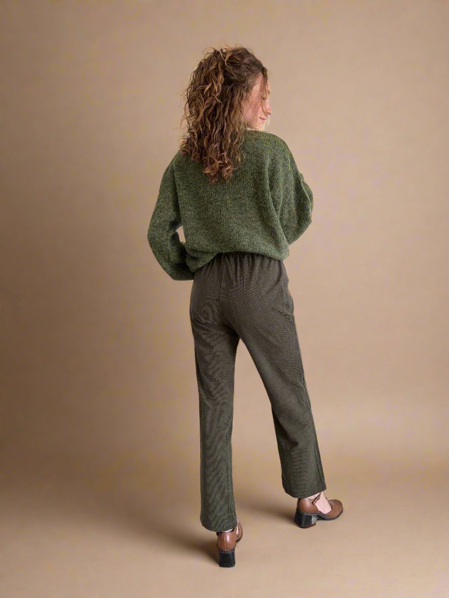 Callie Corduroy Elastic Waist Pants