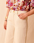 High-Waisted Cotton Denim Pants (XS-XL)