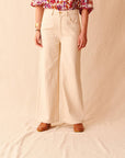 High-Waisted Cotton Denim Pants (XS-XL)