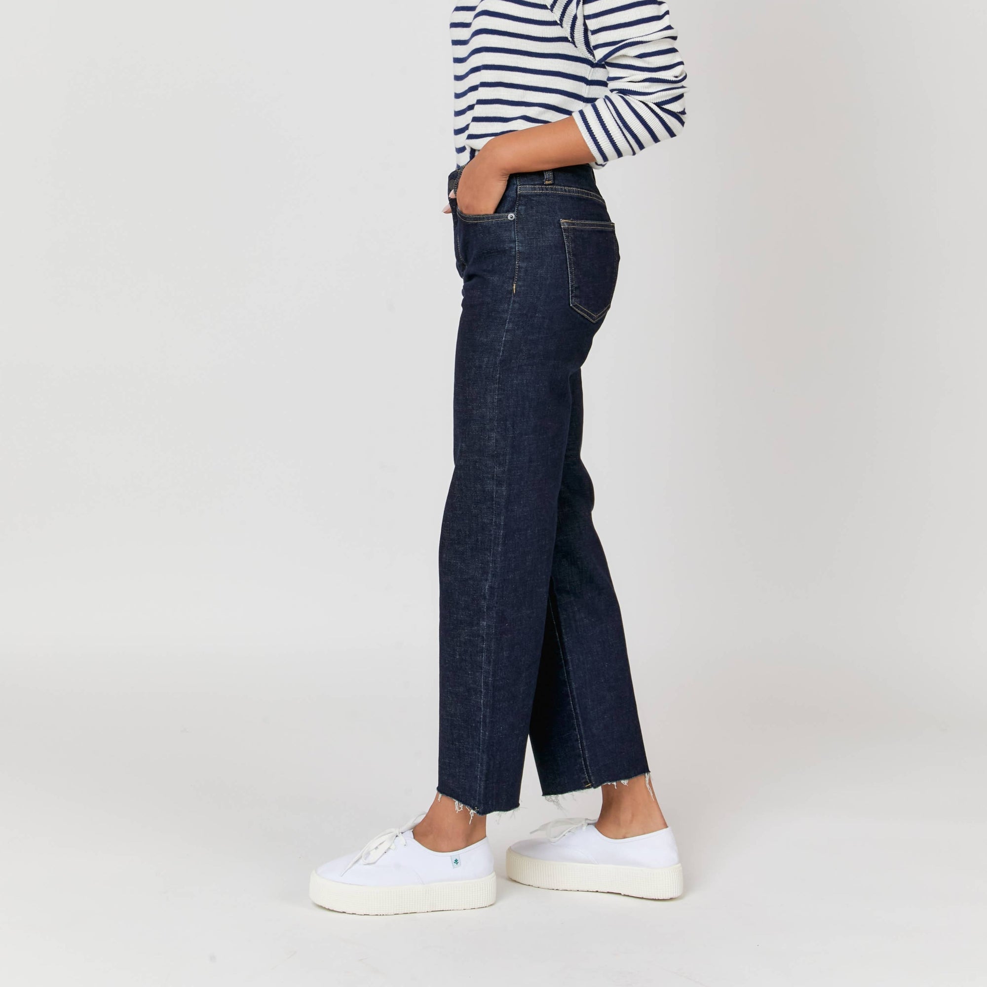 Aberdeen Ankle Crop High Rise Jeans
