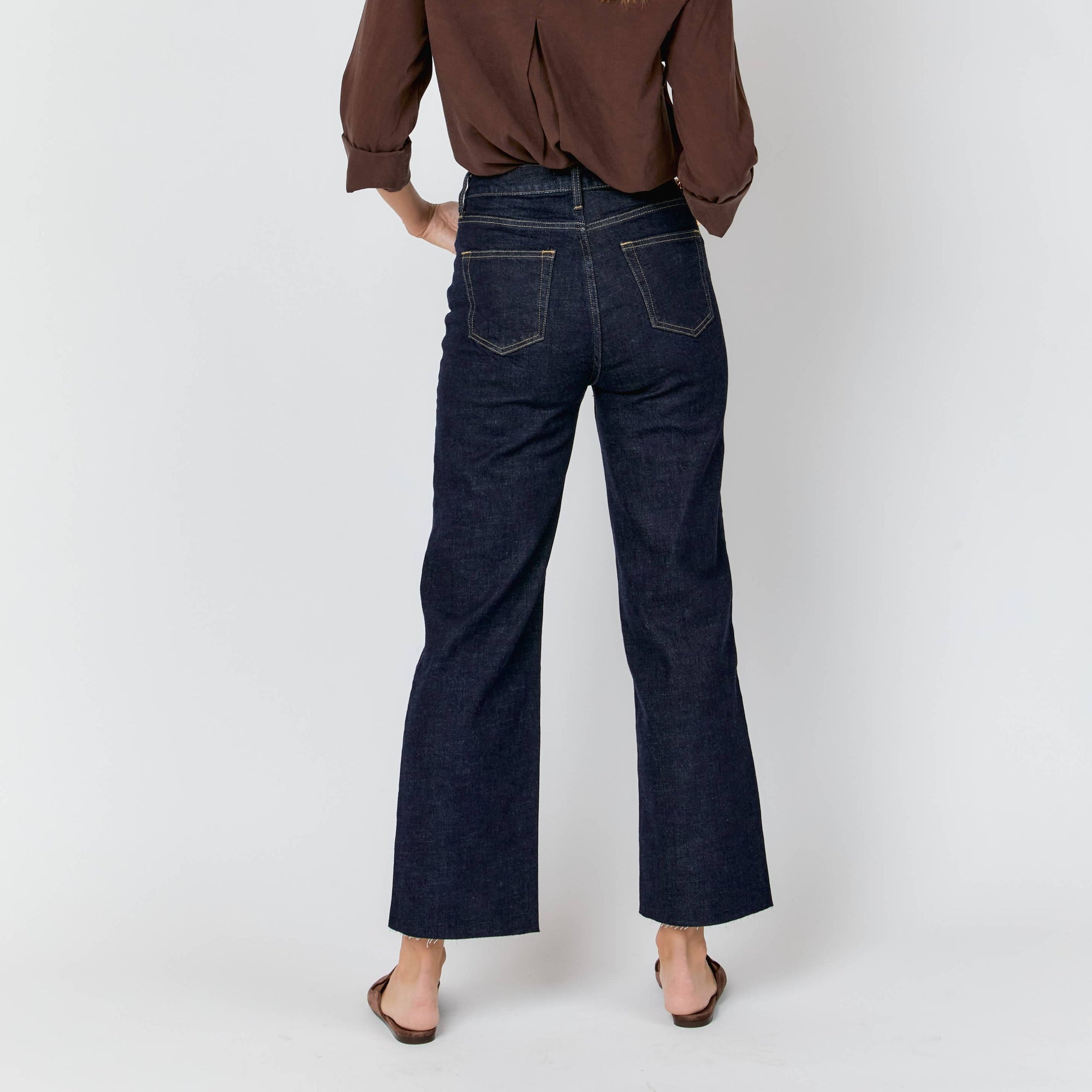 Aberdeen Ankle Crop High Rise Jeans